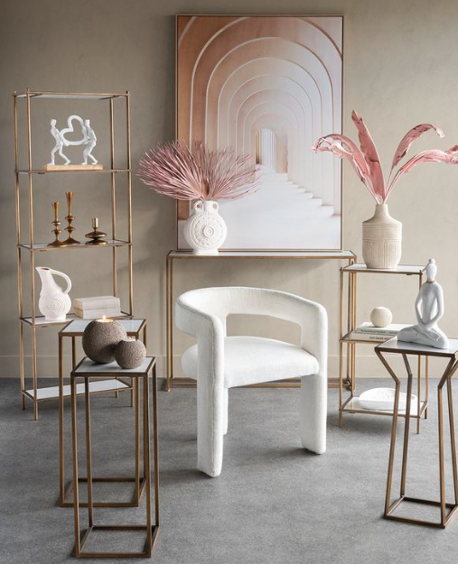 Krzesło fotel Ivory 72 cm całość tapicerowana bawełna białe krzesło