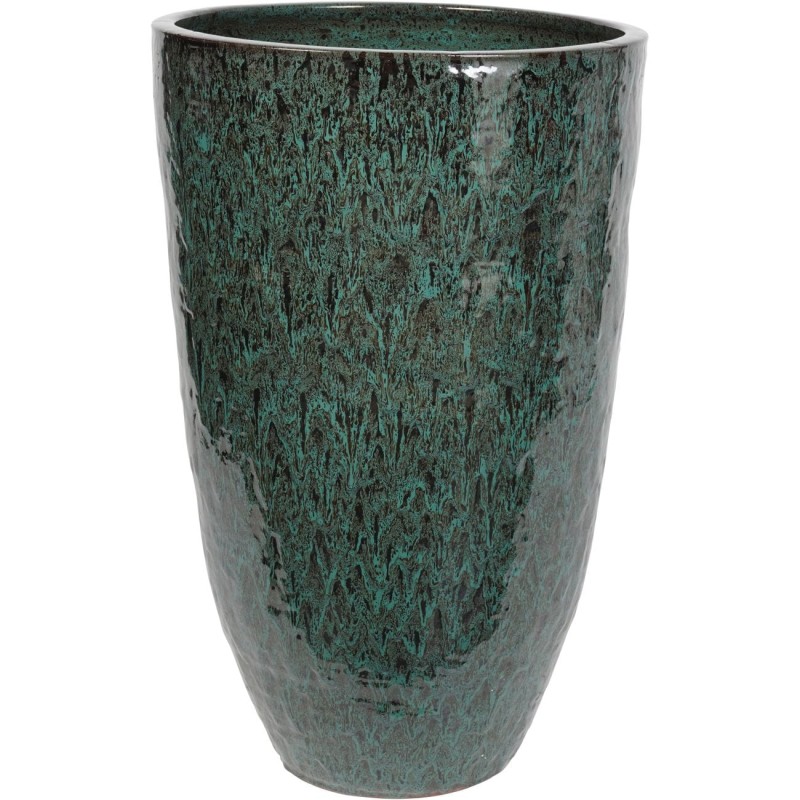 Tall Green Glaze Planter M 80 cm – Green Ceramic Planter