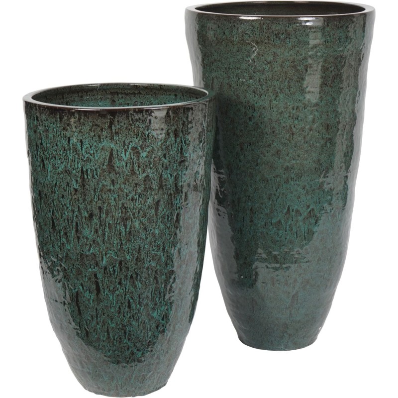 Tall Green Glaze Planter M 80 cm – Green Ceramic Planter
