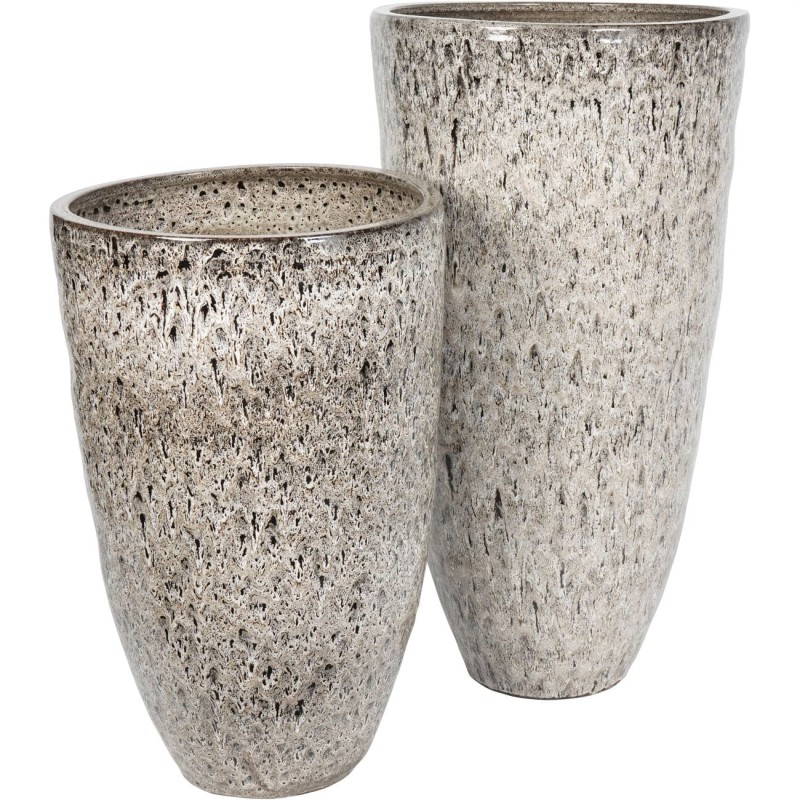 Tall Beige Glaze Planter M 80 cm – Beige Ceramic Planter