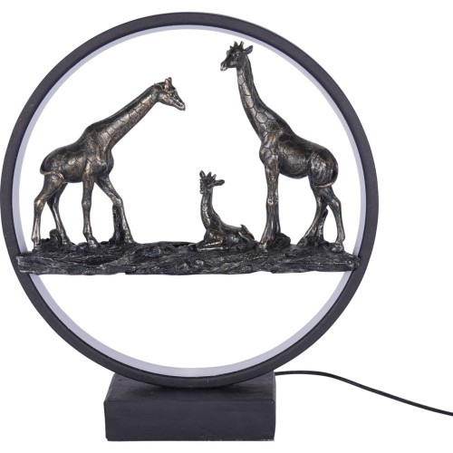 Giraffe Family LED Sculpture 33 cm with USB Lighting