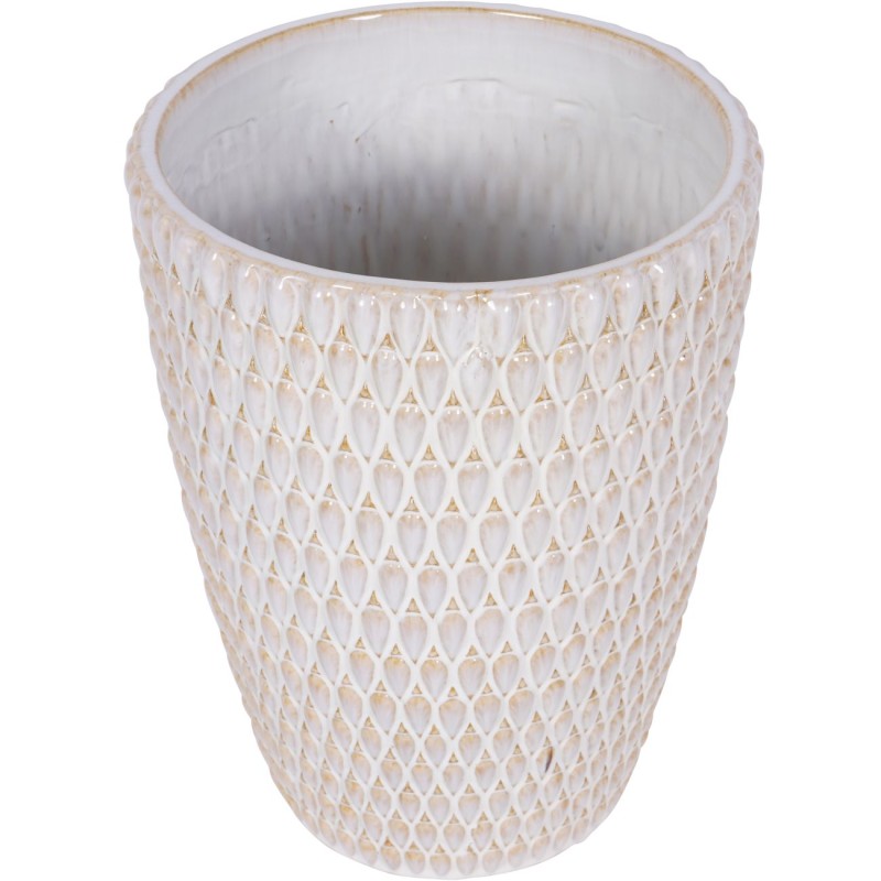 Boscobel Cream Ceramic Planter M 44 cm – Cream Planter for the Living Room