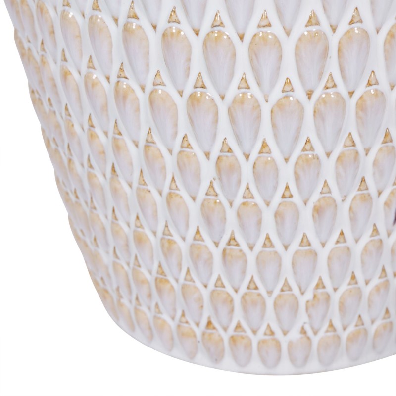 Boscobel Cream Ceramic Planter M 44 cm – Cream Planter for the Living Room