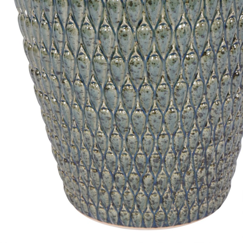 Boscobel Green Ceramic Planter M 44 cm – Green Planter for the Living Room