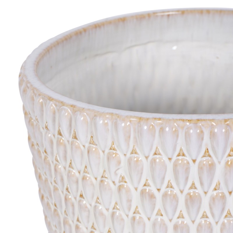 Boscobel Cream Ceramic Planter L 54 cm – Cream Planter for the Living Room
