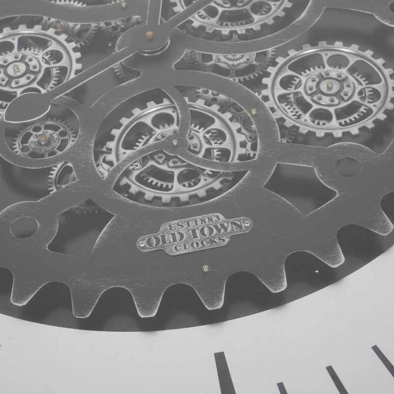 Clock Black metal coffee table for a spacious living room