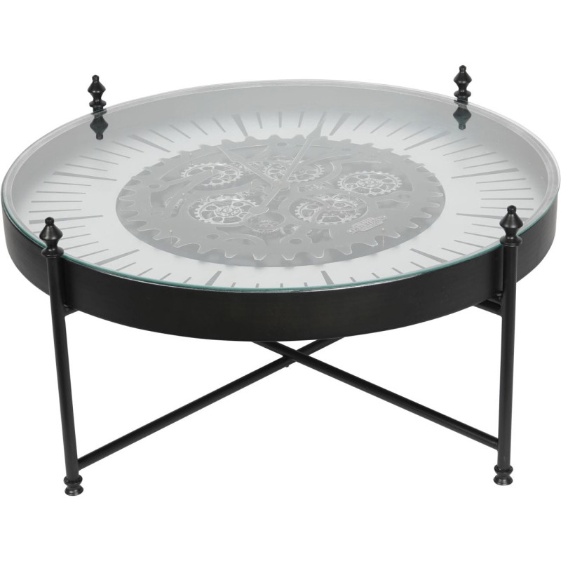 Black centre table for a contemporary living room