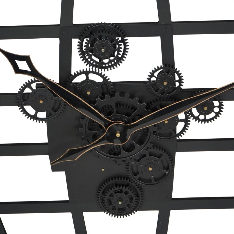 Distressed gold detailing on the Globe wall clock