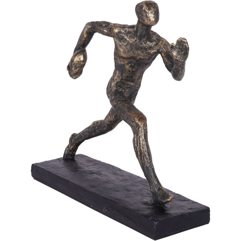 Chiswick Sport Rugby Sculpture 28 cm: Antique Bronze Polyresin Decorative Rugby Figurine