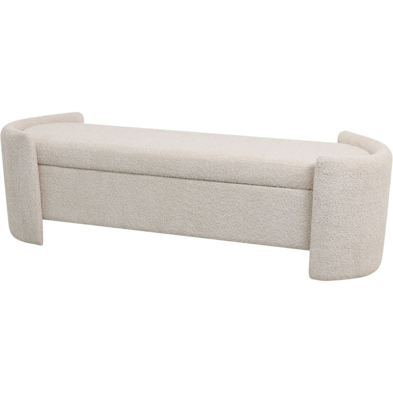 Ennismore Cream Bouclé Storage Bench - 160 cm