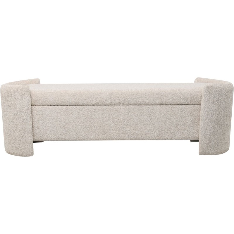 Ennismore Cream Bouclé Storage Bench - 160 cm
