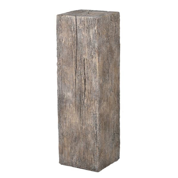 Wood Effect Cement Flower Pedestal – 30 × 100 cm