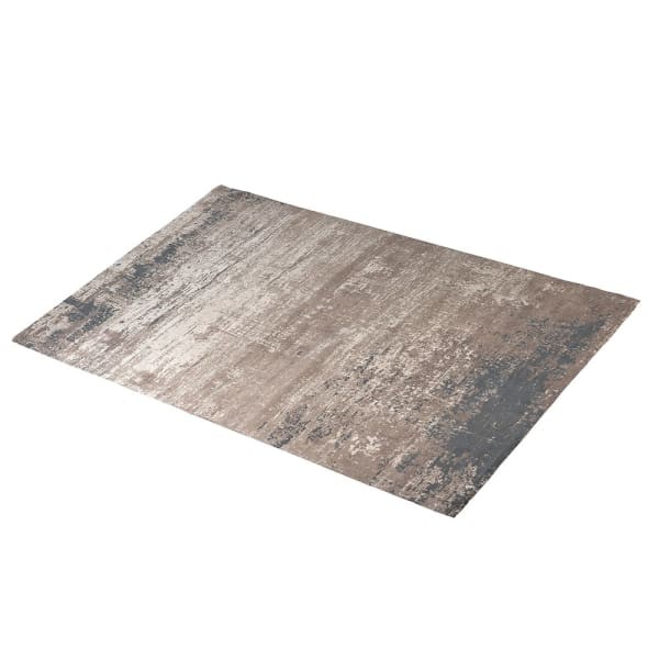 India Beige large woven rug in beige and grey tones for a contemporary living room