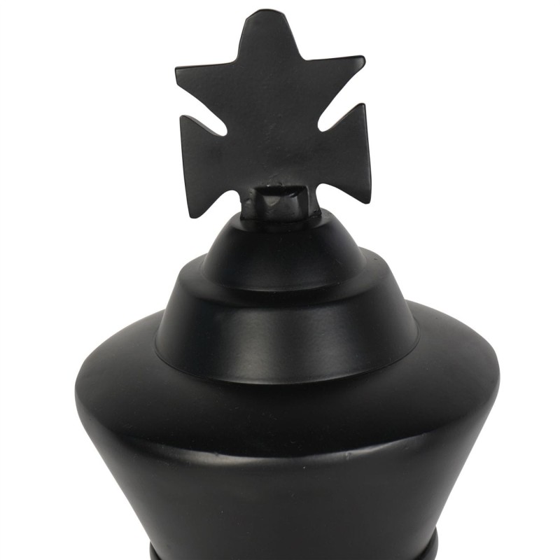 Black King Chess Piece Sculpture – 68 cm