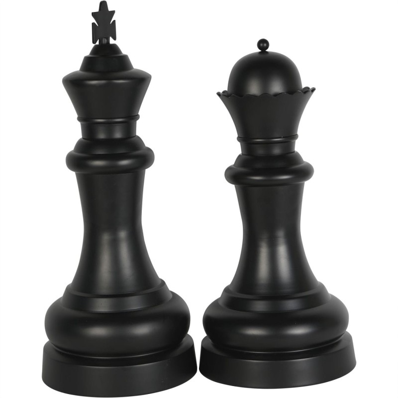 Black King Chess Piece Sculpture – 68 cm