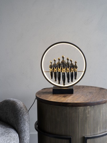 All Family LED Sculpture 33.5 cm with USB Lighting