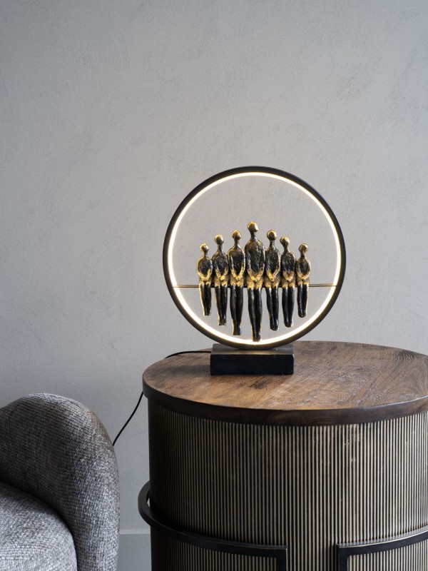 All Family LED sculpture 33.5 cm with USB lighting