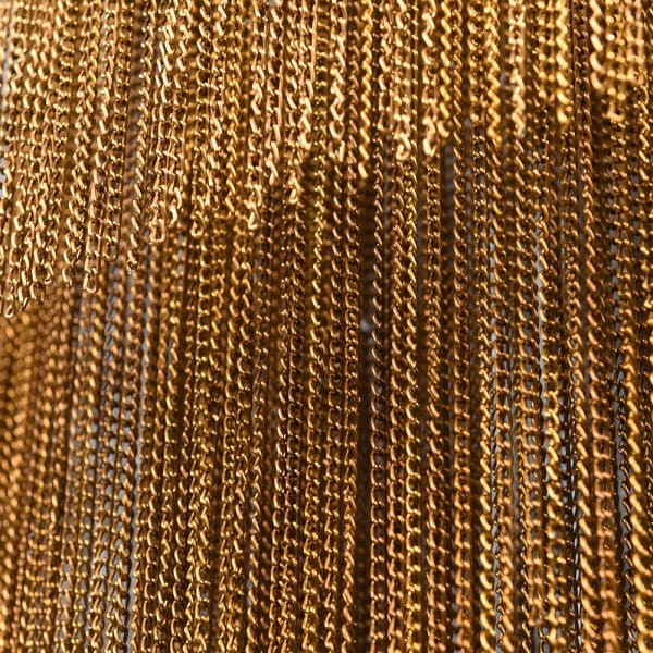 Unique Gold 60 cm Chain Chandelier – Decorative Gold Ceiling Light