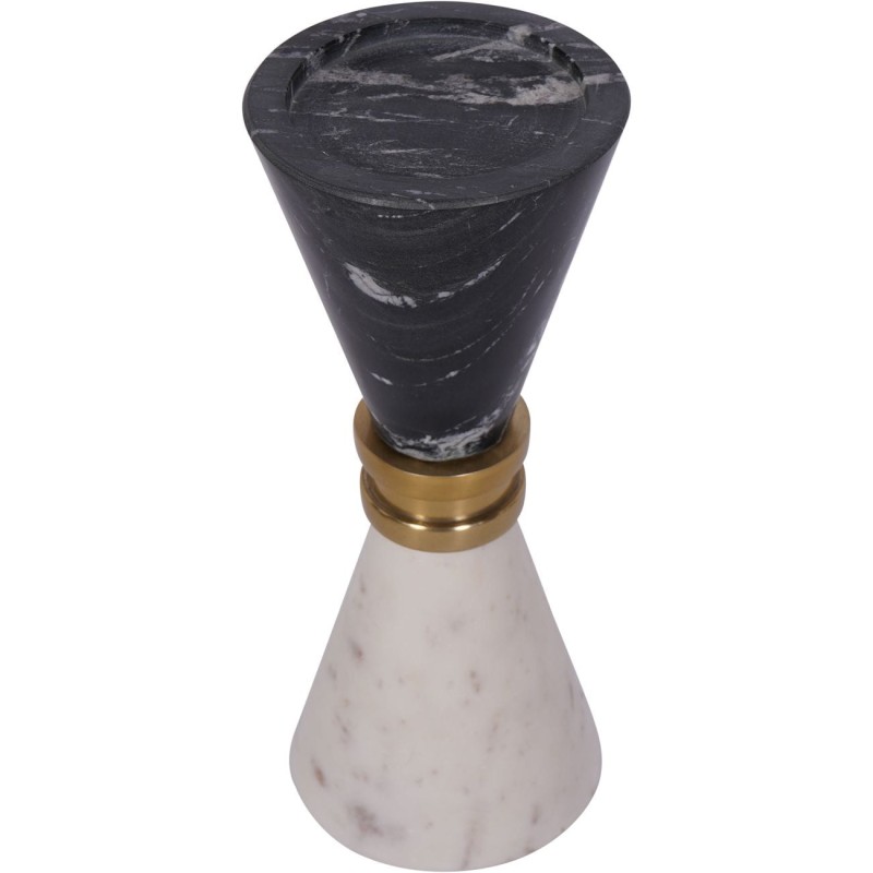 Decorative marble candle holder for a dining table