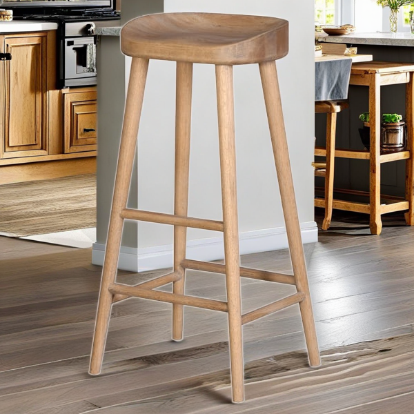 Farmhouse Oak Bar Stool 82 cm oak natural colour