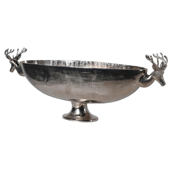 Double Stag silver champagne cooler measuring 115 cm wide