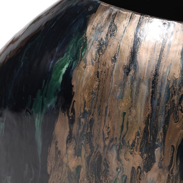 Enamelled Iron Vase for Dried Arrangements 86 cm