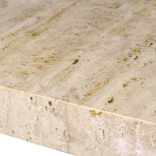 Travertine Coffee Table 120 cm – Square Natural Stone Coffee Table