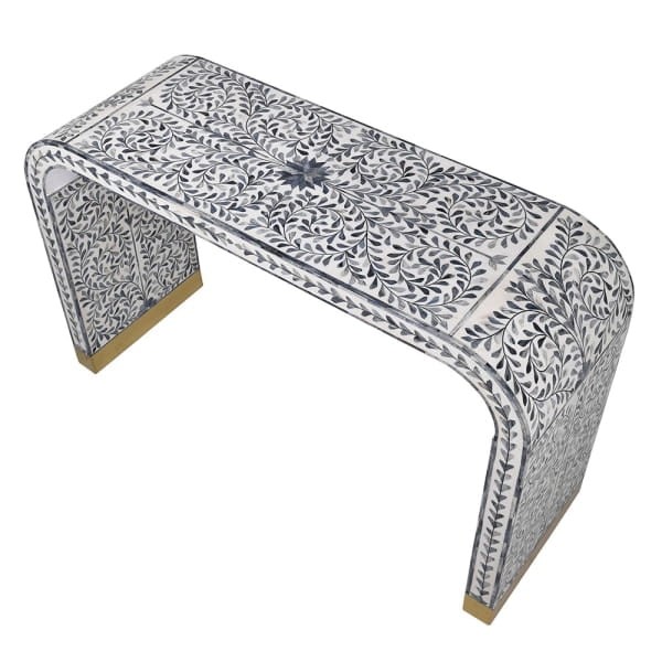 Luxury grey console table for hallway living room or entrance hall