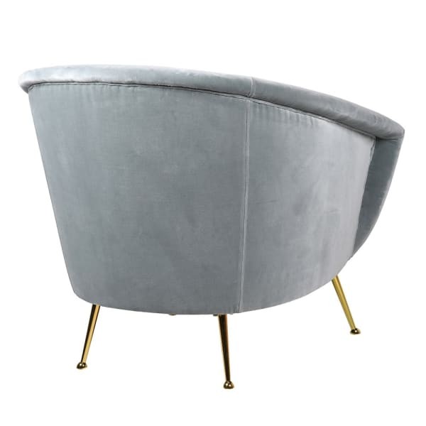 Camden Blue Velvet Armchair for Living Room and Bedroom