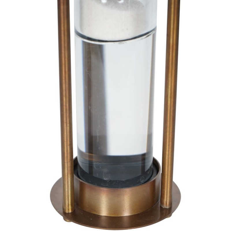 Hourglass with white sand for an elegant study