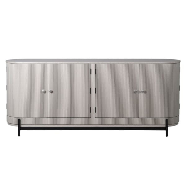 Premium cashmere storage cabinet with rounded edges