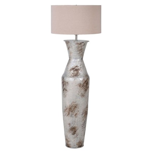 Sloane Iron Floor Lamp 162cm with Linen Shade