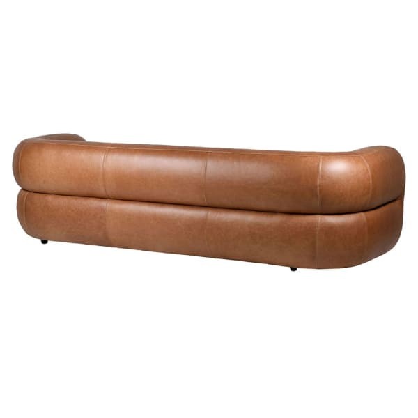 Organic modern brown sofa for a refined interior