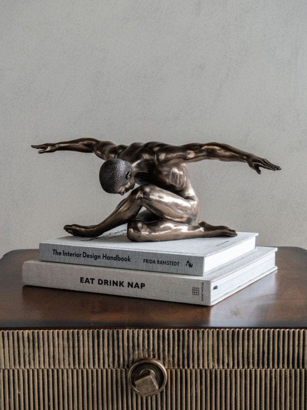 Halycon Male Bronze Sculpture Outstretched 45x17 cm