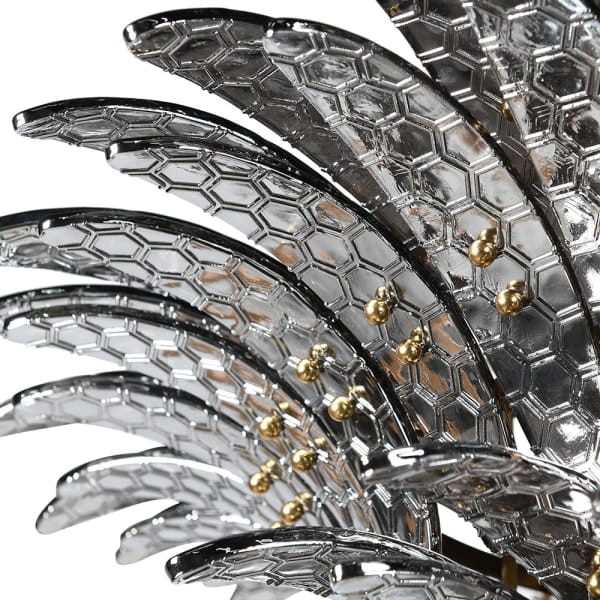 Telcon Glass Chandelier 80 cm - Transparent Glass and Iron