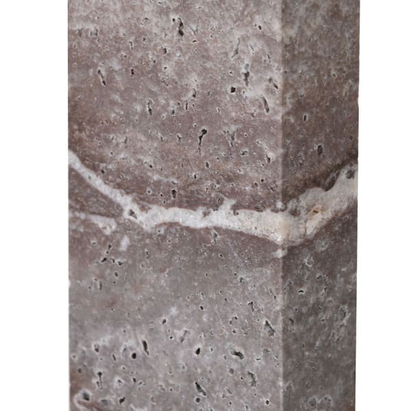 Bromley Black 170 cm Floor Lamp with Conical Marble Base and White Shade