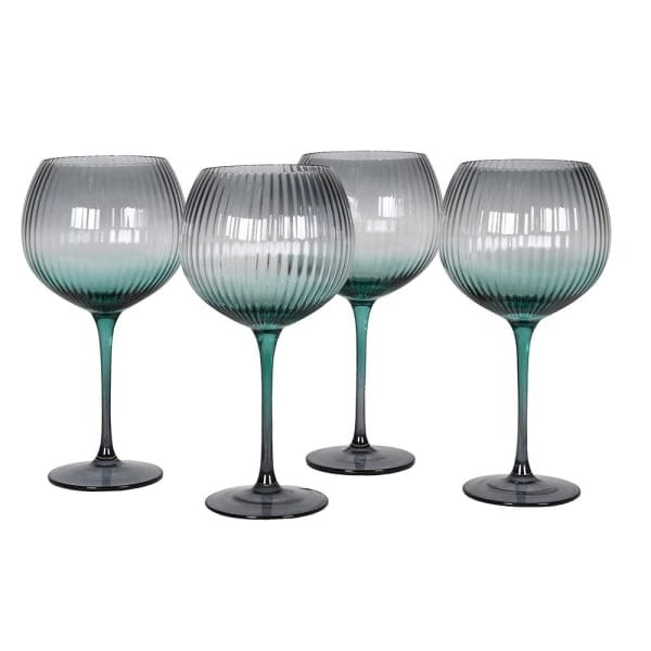 Emeralds Crystal-Style Stemmed Gin Goblets – 22.5 cm