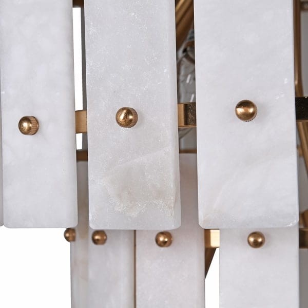 Elegant alabaster chandelier for dining room or bedroom