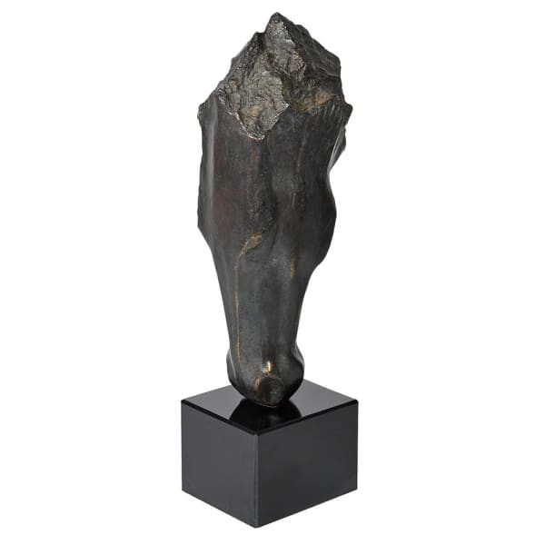 Black horse sculpture 50 cm for living room
