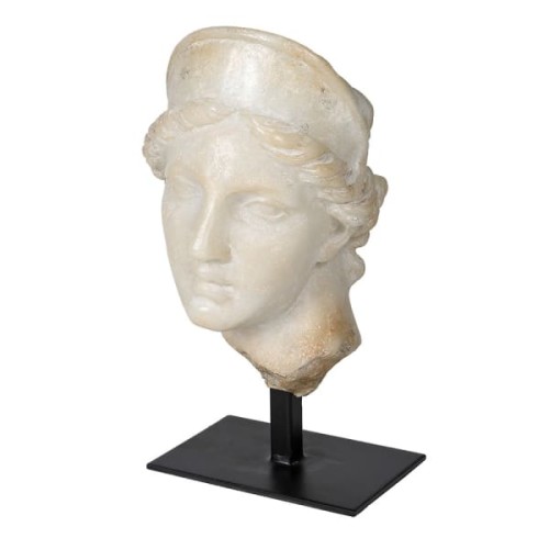 Aphrodite Cream And Black Sculpture 29 cm