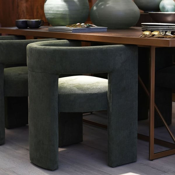 Sevilla Green Fully Upholstered Dining Chair – 71 cm