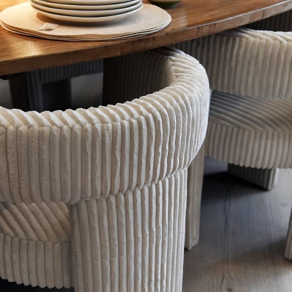 Sevilla Cream Fully Upholstered Dining Chair – 72 cm