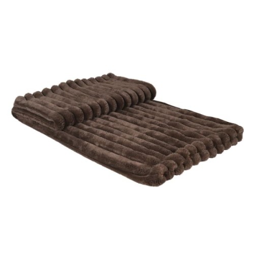 Boscobel Chocolate Faux Fur Throw 180 x 140 cm