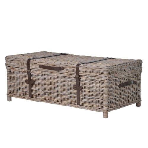 Rattan Taba Coffee Table – Rattan Trunk Coffee Table with Storage