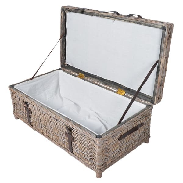 Rattan Taba Coffee Table – Rattan Trunk Coffee Table with Storage