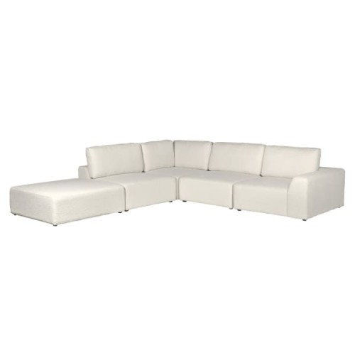 Cloud White Bouclé Modular Sofa – 5 Piece Set