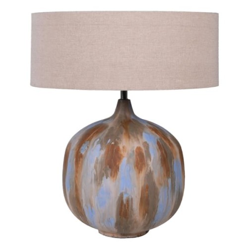 Bremner Iron Large Enamelled Table Lamp 69cm