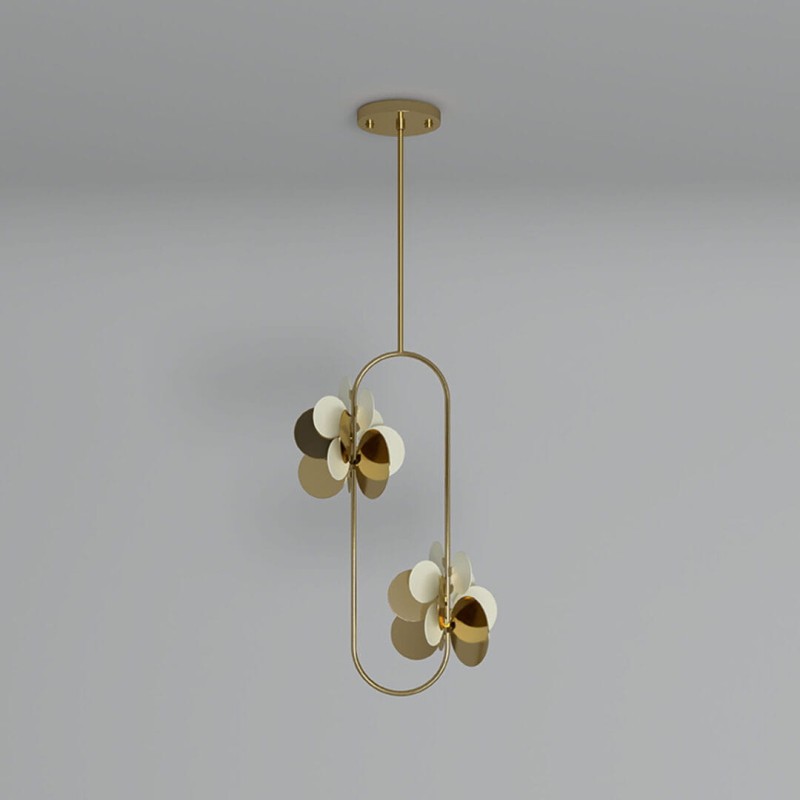 Lampa sufitowa Hera Nature od Creativemary 200 cm mosiądz