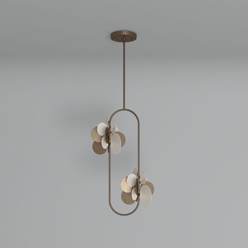 Lampa sufitowa Hera Nature od Creativemary 200 cm mosiądz