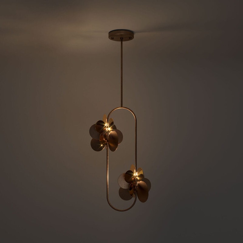 Lampa sufitowa Hera Nature od Creativemary 200 cm mosiądz